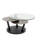 Coffee table avignon 80(+124)x80cm