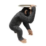 Deco figurine butler playing chimp black 52cm (5)