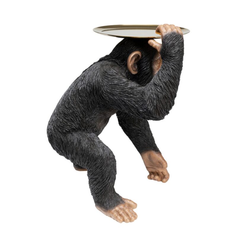 Deco figurine butler playing chimp black 52cm (5)