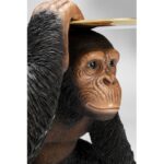 Deco figurine butler playing chimp black 52cm (7)