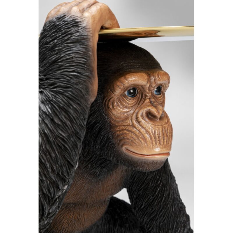 Deco figurine butler playing chimp black 52cm (7)