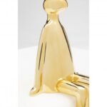 Deco figurine sitting rabbit heart gold 35cm (8)
