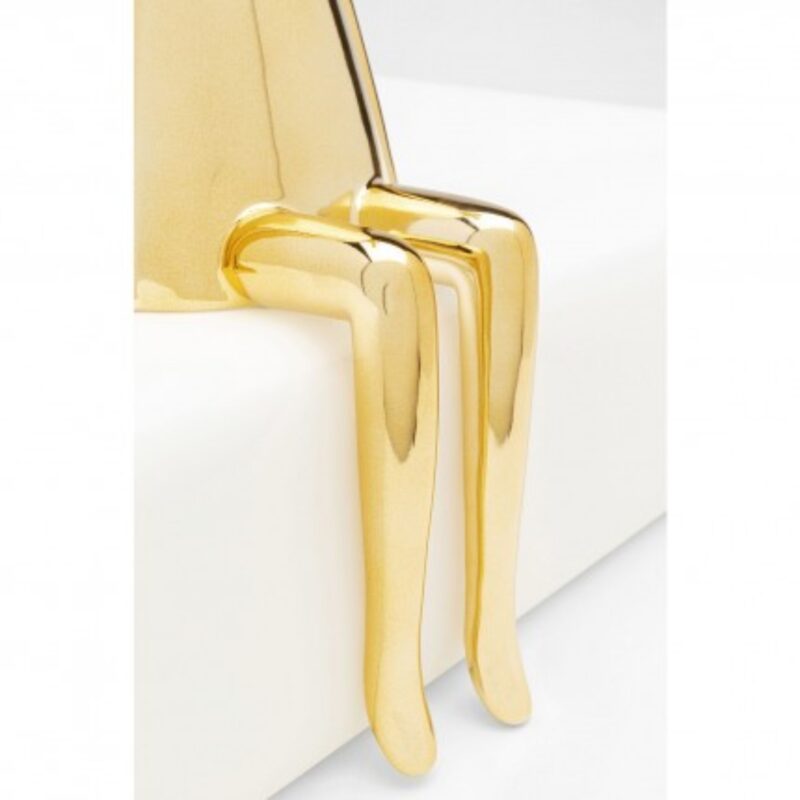 Deco figurine sitting rabbit heart gold 35cm (9)