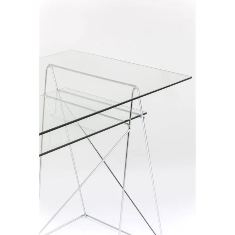 Desk polar chrome 8mm tempered glass (7)