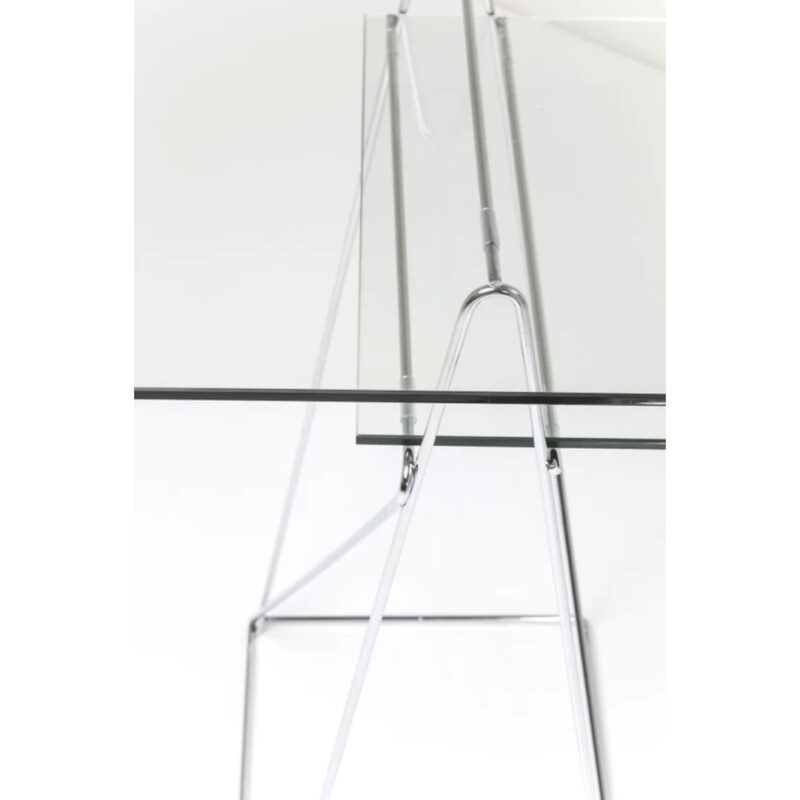 Desk polar chrome 8mm tempered glass (8)