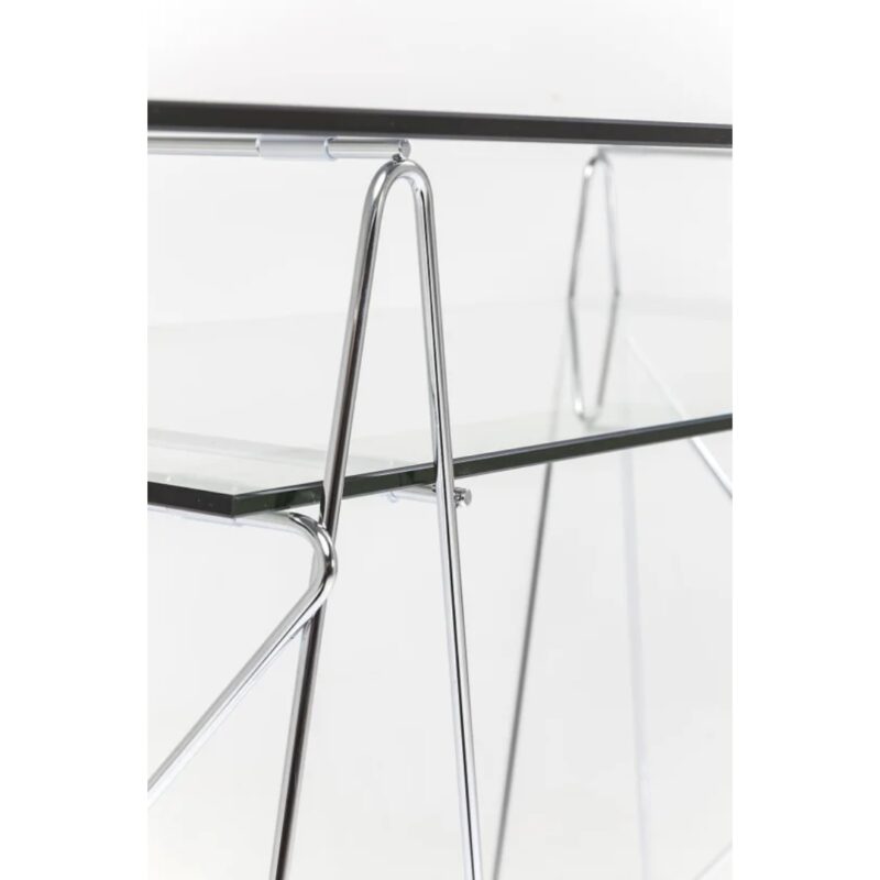 Desk polar chrome 8mm tempered glass (9)