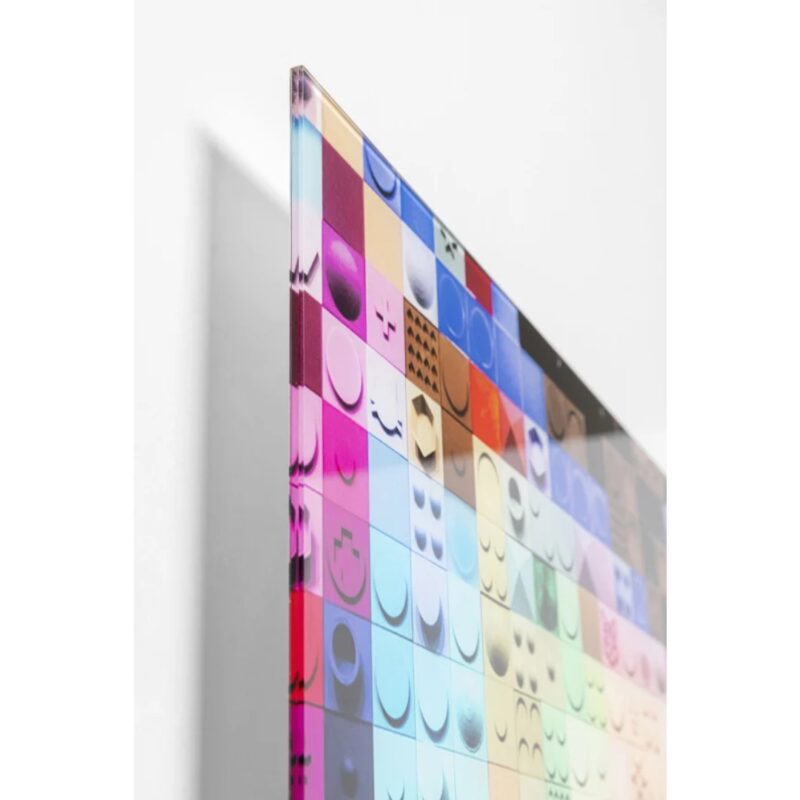 Glass picture pixel face 120x80cm (4)