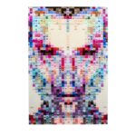 Glass Picture Pixel Face 80x120cm