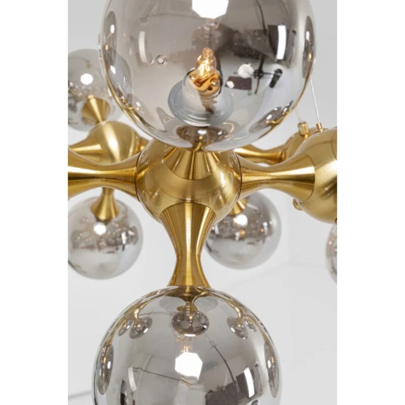 Pendant lamp atomic balls brass Ø75cm (8)