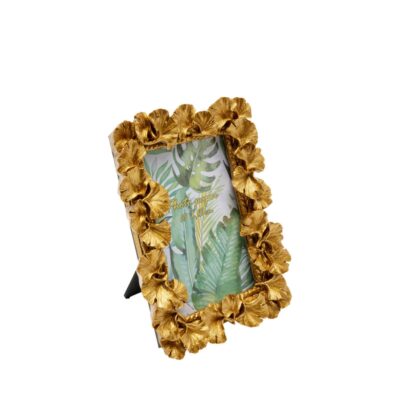 Picture frame ginkgo leaf gold 17x20cm (2)