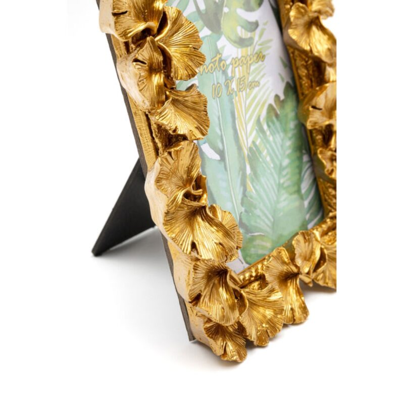 Picture frame ginkgo leaf gold 17x20cm (6)