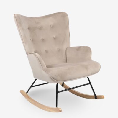 Rocking chair vivien beige