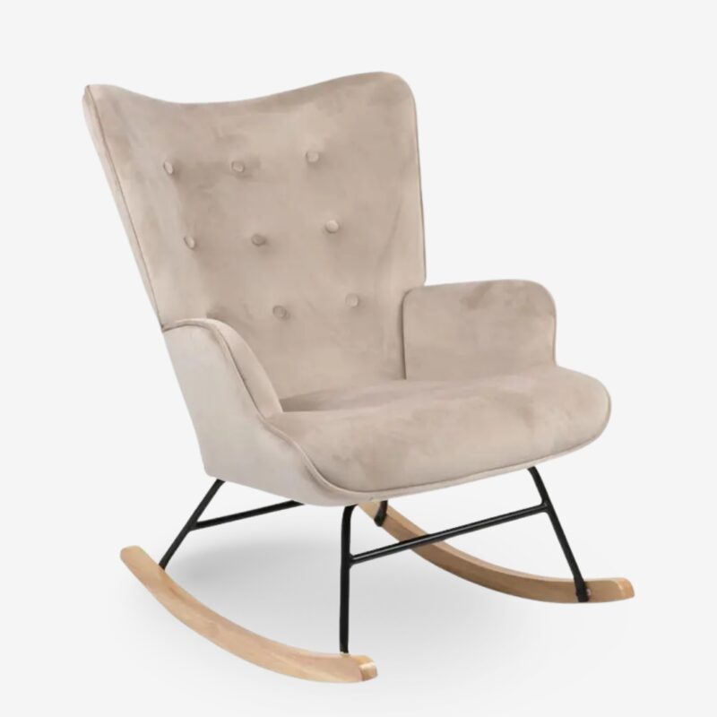 Rocking chair vivien beige