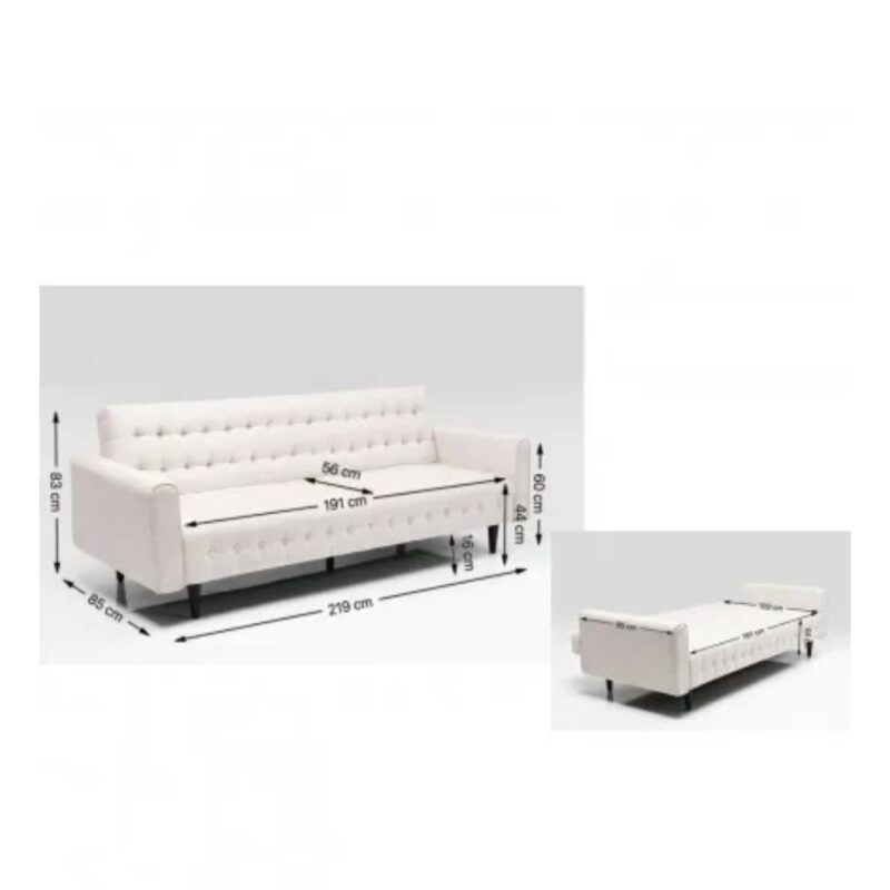 Sofa bed milchbar beige 219cm (34)