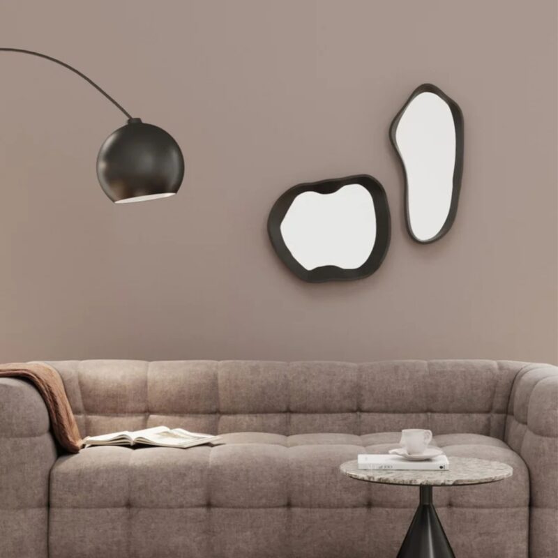 Wall mirror dynamic black 29x61cm (2)