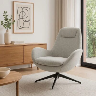Armchair aldo light grey (2)