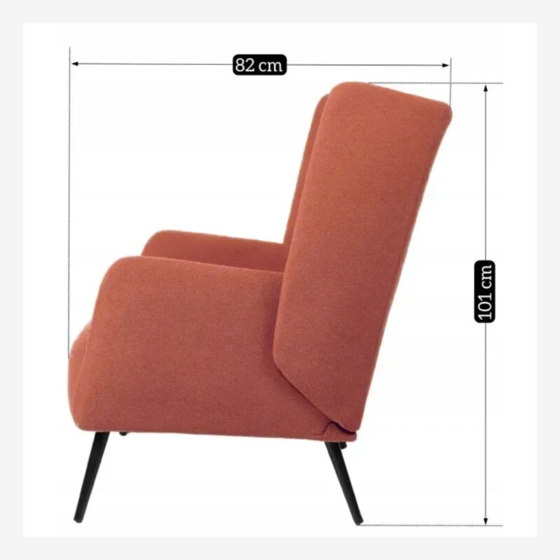 Armchair monaco terracotta (9)