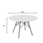 Children's table julita white Ø60cm (4)
