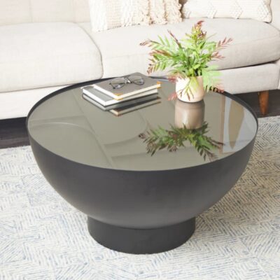 Coffee table arches black Ø70cm (2)