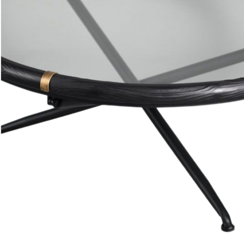 Coffee table colombo black Ø100cm (2)