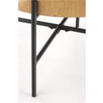Coffee table madera natural black Ø80cm (10)