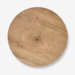 Coffee table madera natural black Ø80cm (5)