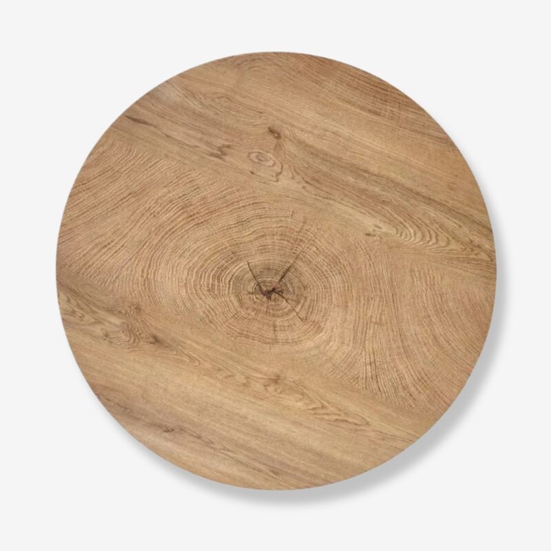 Coffee table madera natural black Ø80cm (5)