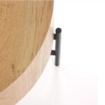 Coffee table madera natural black Ø80cm (8)