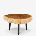 Coffee table raw natural Ø80cm