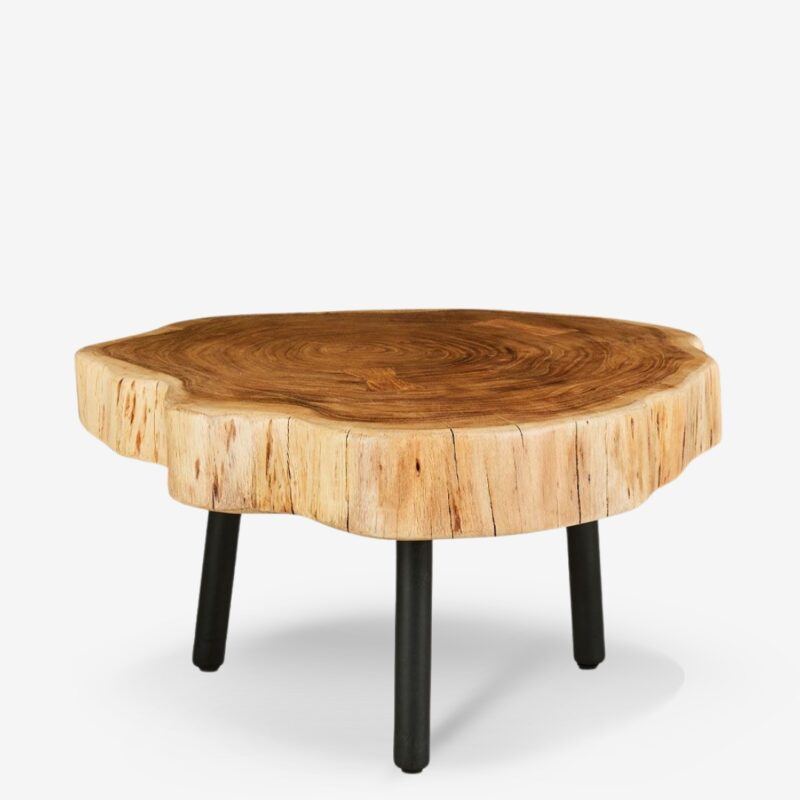 Coffee table raw natural Ø80cm