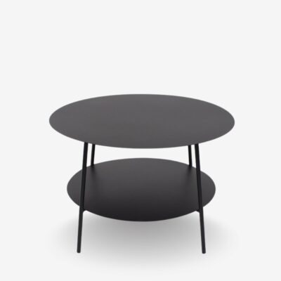 Coffee table simple black Ø60cm