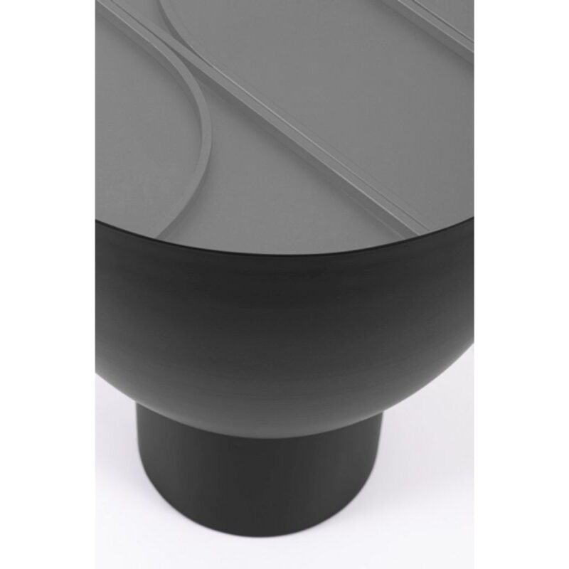 Side table arches matt black Ø40.5cm (3)