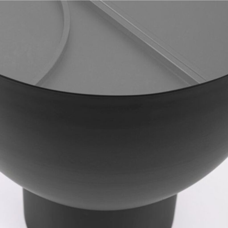 Side table arches matt black Ø40.5cm (4)
