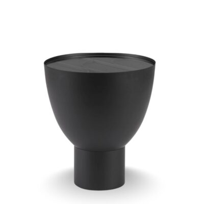 Side table arches matt black Ø40.5cm