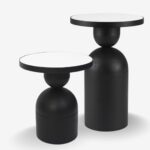 Side table bomb b&w 48cm (2)