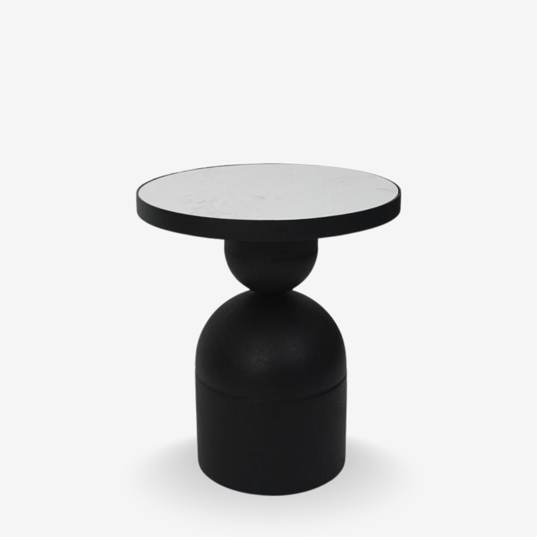 Side Table Bomb B&W 48cm Side table bomb b&w 48cm