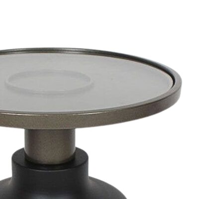 Side table bow black bronze Ø45cm (2)