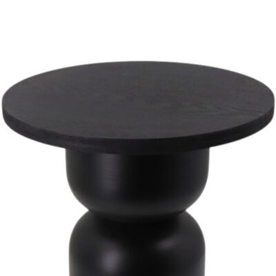 Side table up down black Ø40cm (2)