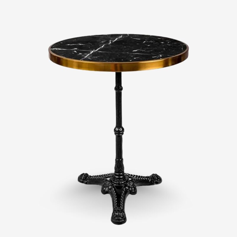 Table bistro anthracite marble Ø57cm