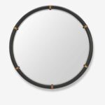 Wall mirror colombo black Ø100cm
