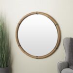 Wall mirror colombo black Ø100cm (2)