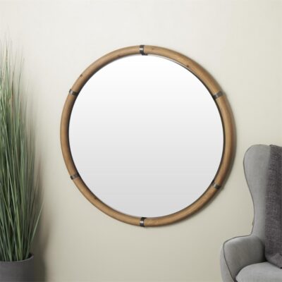 Wall mirror colombo black Ø100cm (2)