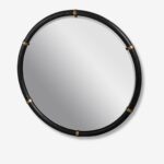 Wall mirror colombo black Ø100cm (3)