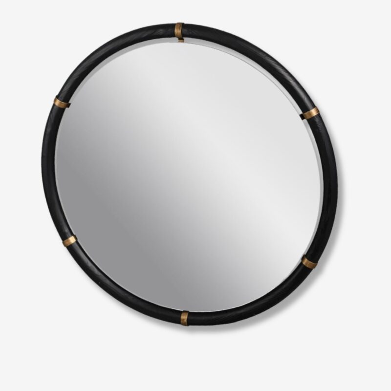 Wall mirror colombo black Ø100cm (3)