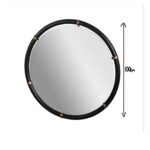 Wall mirror colombo black Ø100cm (4)