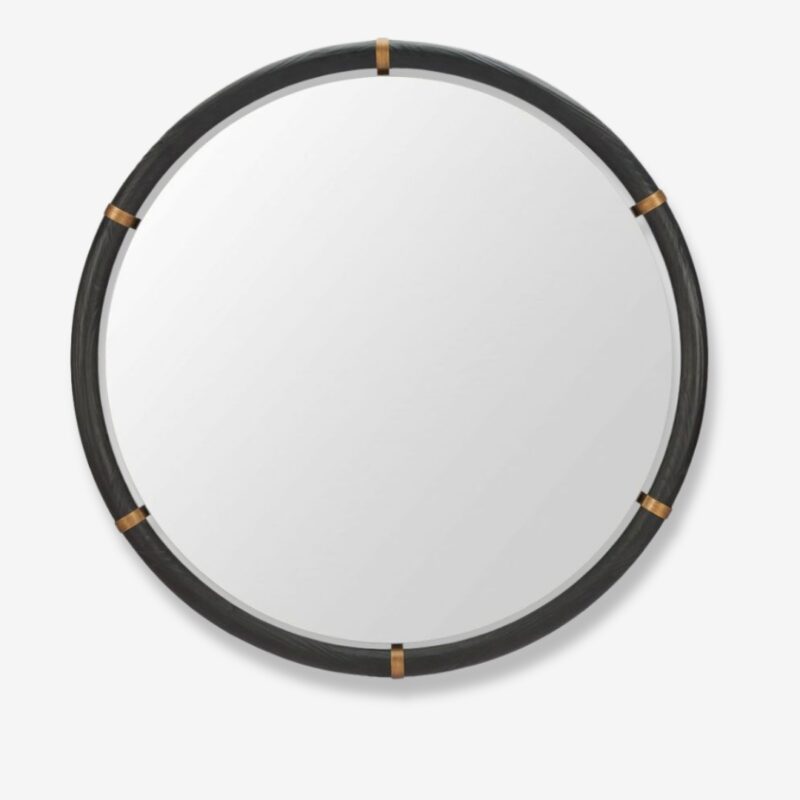 Wall mirror colombo black Ø100cm