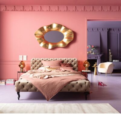 Bed desire velvet ecru 180x200cm (2)