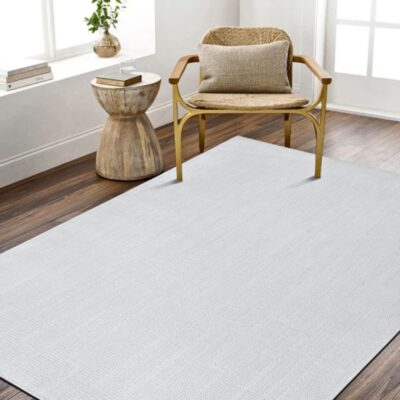 Carpet aspect lignes white 160x225cm (2)