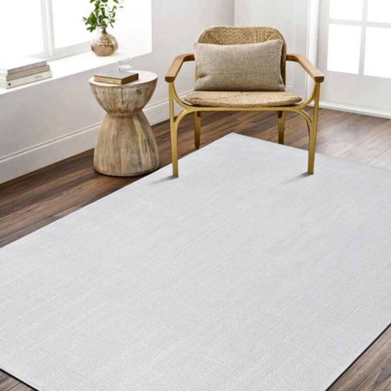 Carpet aspect lignes white 160x225cm (2)