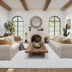 Carpet aspect lignes white 160x225cm (4)
